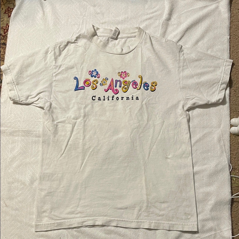 Kids White Los Angeles Graphic T-Shirt